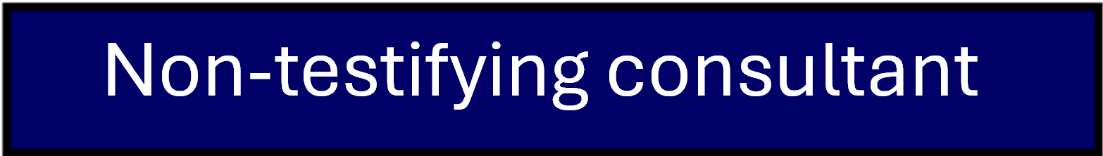 non-testifying
                                                consultant
