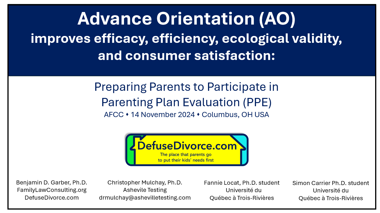 Advance orientation